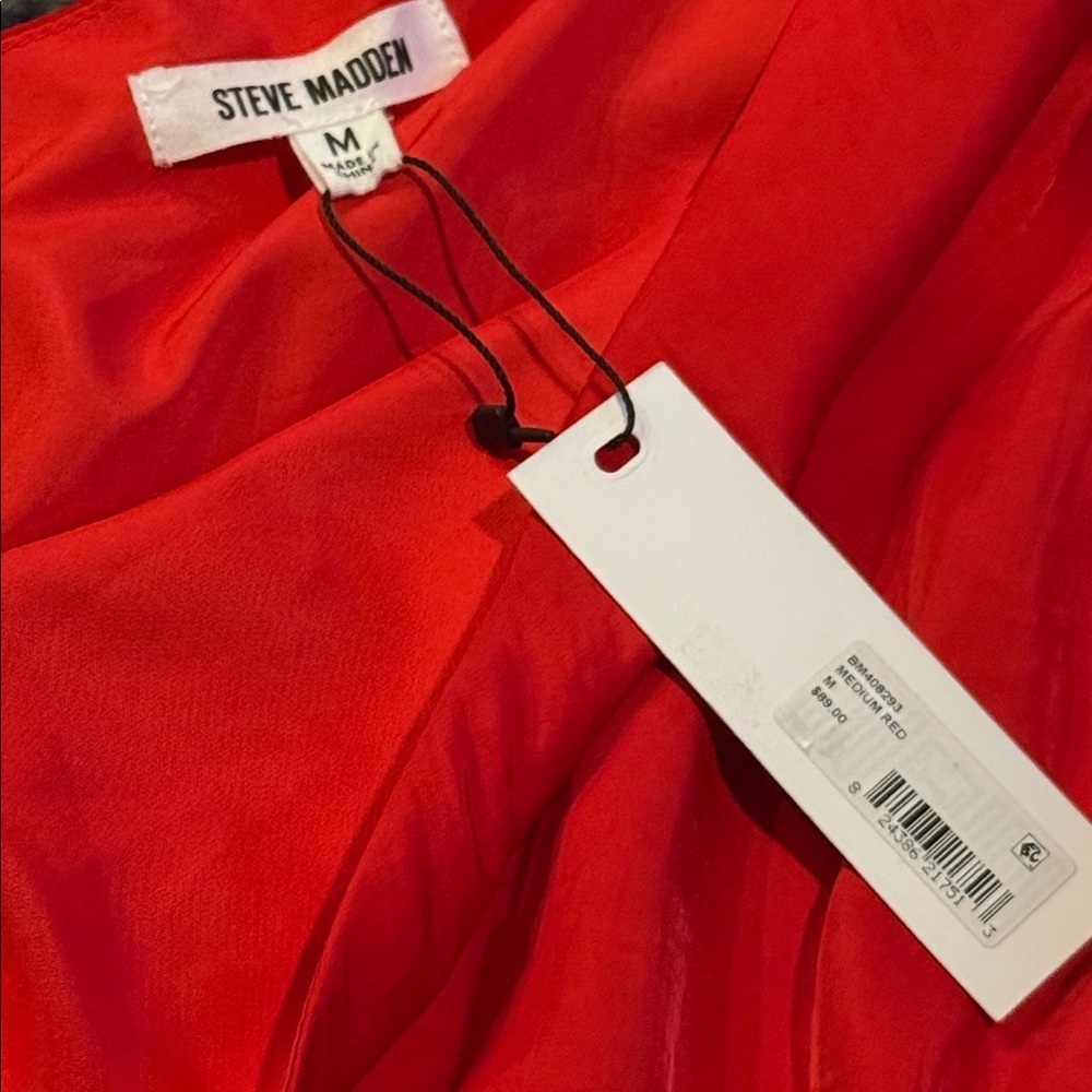 Steve Madden Vibrant Red Dress - Picture 2 of 4